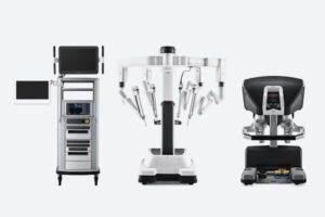 Componentes do robô cirúrgico DaVinci