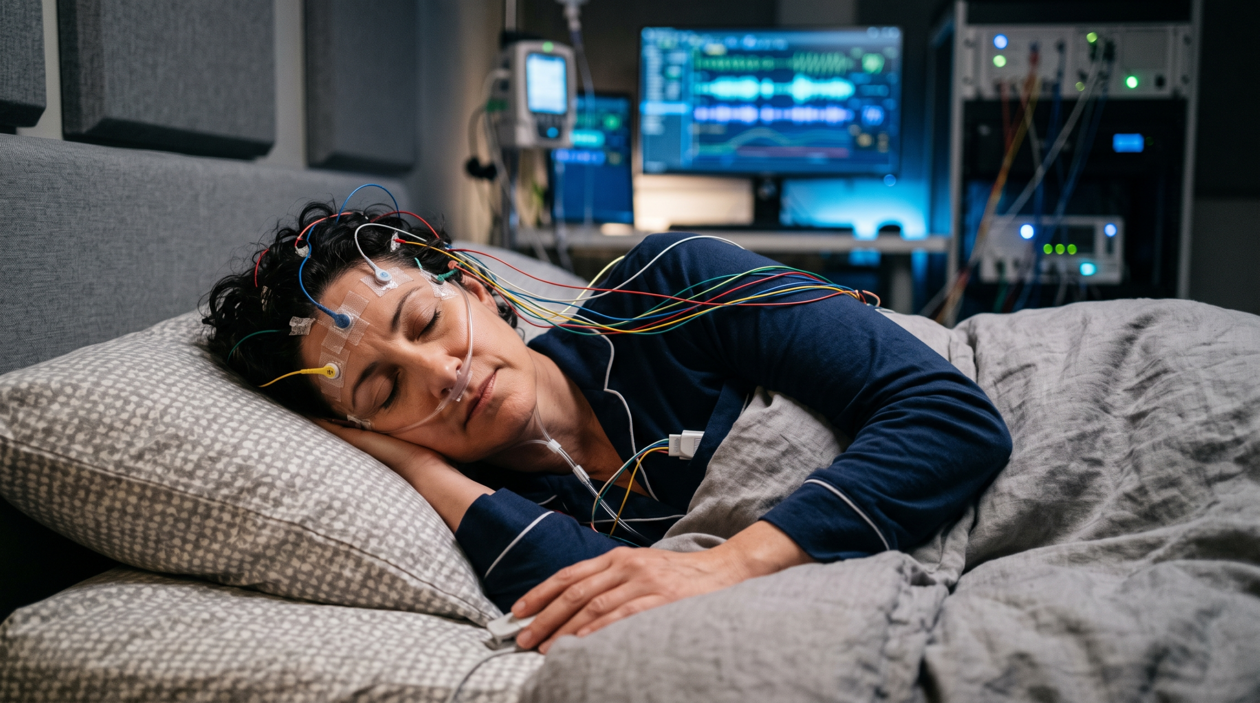 Polysomnography, the sleep study that confirms a diagnosis of apnea